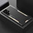 Funda Lujo Marco de Aluminio y Silicona Carcasa Bumper M01 para Samsung Galaxy S23 Ultra 5G Oro