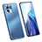 Funda Lujo Marco de Aluminio y Silicona Carcasa Bumper M02 para Xiaomi Mi 11 Lite 5G Azul