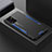 Funda Lujo Marco de Aluminio y Silicona Carcasa Bumper para Samsung Galaxy A72 5G Azul