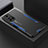 Funda Lujo Marco de Aluminio y Silicona Carcasa Bumper para Xiaomi Poco M4 Pro 5G Azul