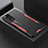 Funda Lujo Marco de Aluminio y Silicona Carcasa Bumper para Xiaomi Poco X4 Pro 5G Rojo