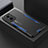 Funda Lujo Marco de Aluminio y Silicona Carcasa Bumper para Xiaomi Redmi 10 Prime Plus 5G Azul