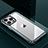 Funda Lujo Marco de Aluminio y Silicona Carcasa Bumper QC1 para Apple iPhone 14 Pro Max Cian