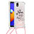 Funda Silicona Carcasa Goma Bling-Bling con Acollador Cordon Lanyard S02 para Samsung Galaxy M01 Core Multicolor