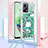 Funda Silicona Carcasa Goma Bling-Bling con Acollador Cordon Lanyard S02 para Xiaomi Poco X5 5G Verde