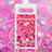 Funda Silicona Carcasa Goma Bling-Bling con Acollador Cordon Lanyard S03 para Google Pixel 7a 5G Rosa Roja