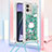 Funda Silicona Carcasa Goma Bling-Bling con Acollador Cordon Lanyard YB2 para Motorola Moto G Stylus (2023) 5G Verde