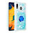 Funda Silicona Carcasa Goma Bling-Bling con Anillo de dedo Soporte S01 para Samsung Galaxy A30 Azul Cielo