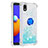 Funda Silicona Carcasa Goma Bling-Bling con Anillo de dedo Soporte S01 para Samsung Galaxy M01 Core Azul Cielo