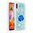 Funda Silicona Carcasa Goma Bling-Bling con Anillo de dedo Soporte S01 para Samsung Galaxy M11 Azul Cielo