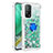 Funda Silicona Carcasa Goma Bling-Bling con Anillo de dedo Soporte S01 para Xiaomi Mi 10T 5G Verde