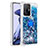 Funda Silicona Carcasa Goma Bling-Bling con Anillo de dedo Soporte S01 para Xiaomi Mi 11T 5G Azul