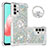 Funda Silicona Carcasa Goma Bling-Bling con Anillo de dedo Soporte S03 para Samsung Galaxy A32 5G Multicolor