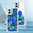 Funda Silicona Carcasa Goma Bling-Bling con Anillo de dedo Soporte YB1 para Motorola Moto G 5G (2023) Azul