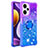 Funda Silicona Carcasa Goma Bling-Bling con Anillo de dedo Soporte YB2 para Xiaomi Poco F5 5G Morado