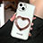 Funda Silicona Carcasa Goma Bling-Bling JL1 para Apple iPhone 13 Blanco