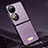 Funda Silicona Carcasa Goma Bling-Bling LD1 para Huawei P50 Pocket Morado