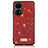 Funda Silicona Carcasa Goma Bling-Bling LD1 para Huawei P50 Rojo