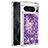 Funda Silicona Carcasa Goma Bling-Bling S01 para Google Pixel 8 Pro 5G Morado