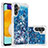 Funda Silicona Carcasa Goma Bling-Bling S01 para Samsung Galaxy A04s Azul