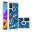 Funda Silicona Carcasa Goma Bling-Bling S01 para Samsung Galaxy A21s Azul