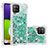 Funda Silicona Carcasa Goma Bling-Bling S01 para Samsung Galaxy A22 4G Verde