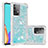 Funda Silicona Carcasa Goma Bling-Bling S01 para Samsung Galaxy A52s 5G Azul Cielo