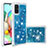 Funda Silicona Carcasa Goma Bling-Bling S01 para Samsung Galaxy A71 4G A715 Azul