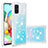 Funda Silicona Carcasa Goma Bling-Bling S01 para Samsung Galaxy A71 4G A715 Azul Cielo