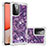 Funda Silicona Carcasa Goma Bling-Bling S01 para Samsung Galaxy A72 4G Morado