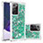 Funda Silicona Carcasa Goma Bling-Bling S01 para Samsung Galaxy Note 20 Ultra 5G Verde