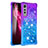 Funda Silicona Carcasa Goma Bling-Bling S02 para LG Velvet 5G Morado