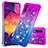 Funda Silicona Carcasa Goma Bling-Bling S02 para Samsung Galaxy A30S Morado