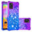 Funda Silicona Carcasa Goma Bling-Bling S02 para Samsung Galaxy A31 Morado