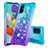 Funda Silicona Carcasa Goma Bling-Bling S02 para Samsung Galaxy A51 5G Azul Cielo