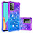 Funda Silicona Carcasa Goma Bling-Bling S02 para Samsung Galaxy A52 4G Morado