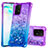 Funda Silicona Carcasa Goma Bling-Bling S02 para Samsung Galaxy A91 Morado