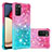 Funda Silicona Carcasa Goma Bling-Bling S02 para Samsung Galaxy F02S SM-E025F Rosa