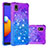 Funda Silicona Carcasa Goma Bling-Bling S02 para Samsung Galaxy M01 Core Morado