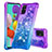 Funda Silicona Carcasa Goma Bling-Bling S02 para Samsung Galaxy M40S Morado