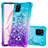 Funda Silicona Carcasa Goma Bling-Bling S02 para Samsung Galaxy M60s Azul Cielo