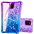 Funda Silicona Carcasa Goma Bling-Bling S02 para Samsung Galaxy Note 10 Lite Morado