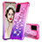 Funda Silicona Carcasa Goma Bling-Bling S02 para Samsung Galaxy S20 Rosa Roja