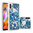 Funda Silicona Carcasa Goma Bling-Bling S03 para Samsung Galaxy A11 Azul