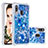 Funda Silicona Carcasa Goma Bling-Bling S03 para Samsung Galaxy A40 Azul