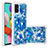 Funda Silicona Carcasa Goma Bling-Bling S03 para Samsung Galaxy A51 5G Azul