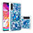 Funda Silicona Carcasa Goma Bling-Bling S03 para Samsung Galaxy A70S Azul