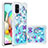 Funda Silicona Carcasa Goma Bling-Bling S03 para Samsung Galaxy A71 4G A715 Azul Cielo