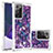 Funda Silicona Carcasa Goma Bling-Bling S03 para Samsung Galaxy Note 20 Ultra 5G Morado