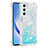 Funda Silicona Carcasa Goma Bling-Bling YB3 para Samsung Galaxy A24 4G Azul Cielo